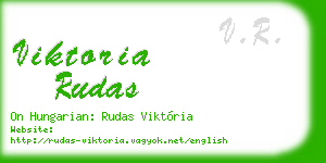 viktoria rudas business card