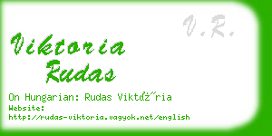 viktoria rudas business card